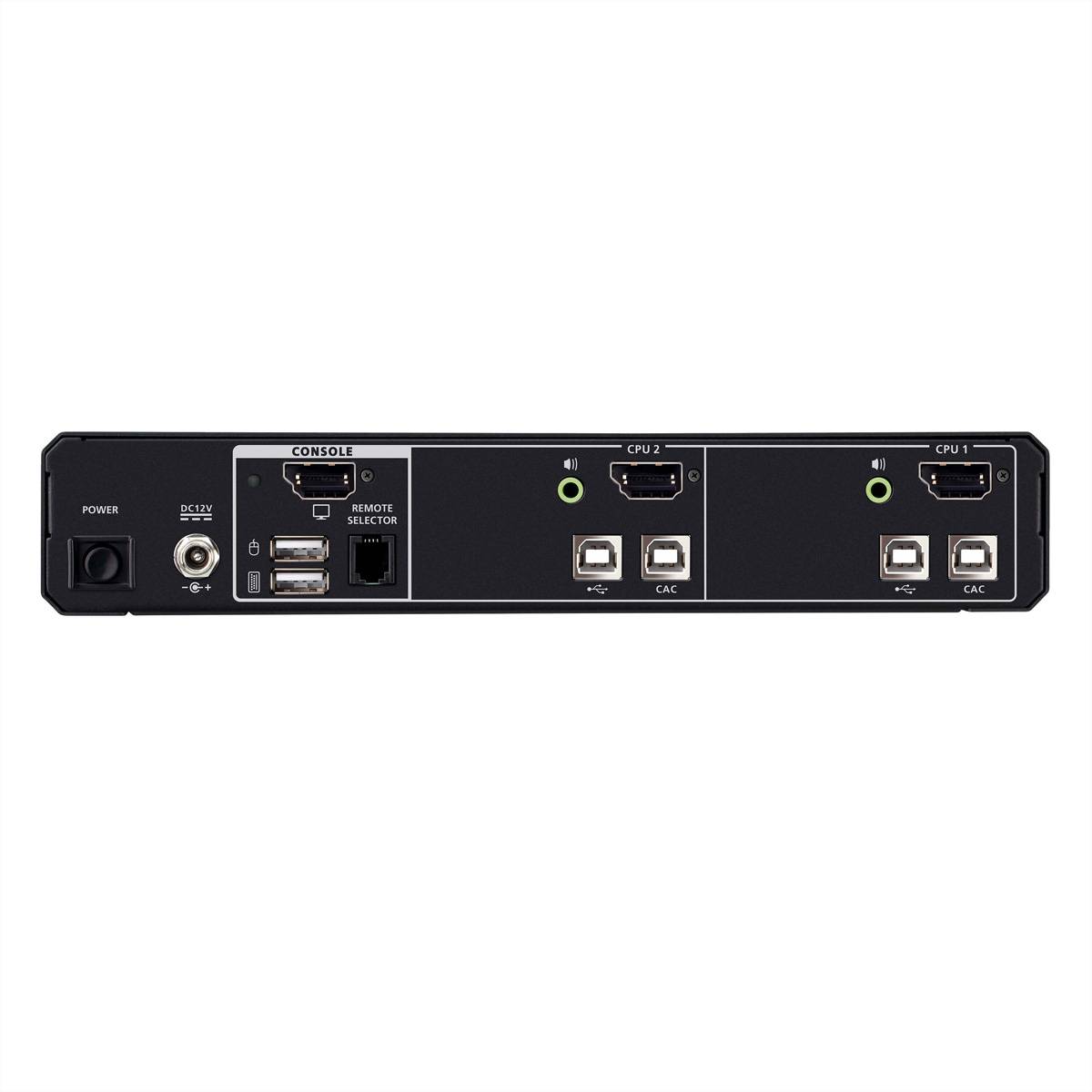 ATEN CS1182DPH4C 2-Port USB 5K DP/HDMI, Single Display Universal Secure KVM Switch mit CAC-3