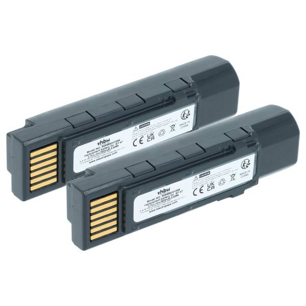 vhbw 2x Akku Ersatz für Datalogic TW18050652 | 128004721, BT-47, RBP-GM45 für Barcodescanner POS (2600 mAh, 3,7 V