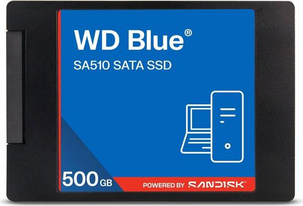 WD Blue SA510 SSD 6,35cm 2,5Zoll 500GB Komponenten Speicherlaufwerke Interne SSDs