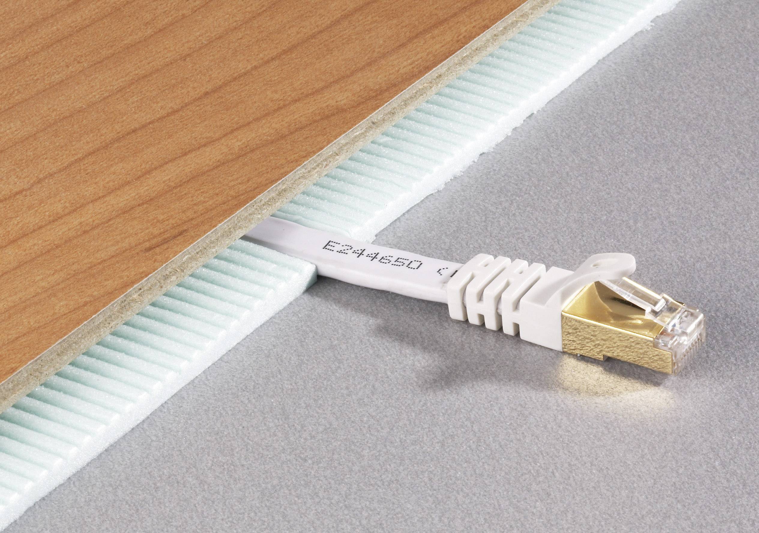 971686 RJ45 Netzwerkkabel, Patchkabel U/FTP 1.00 m Weiß hochflexibel, mit Rastnasenschutz 1 St.-2