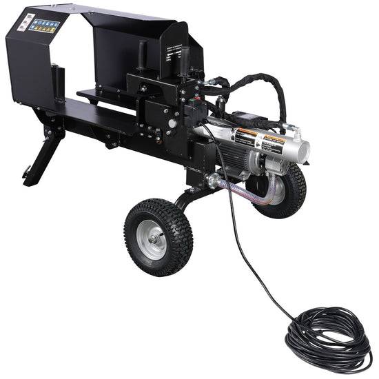 ViMa24 Elektrischer Horizontal-Holzspalter 12 Tonnen Hydraulischer Brennholzspalter 230V-4