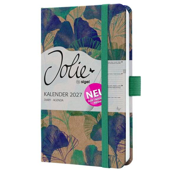 Wochenkalender Jolie 2027 Hardcover ca. A6 Moonlight Ginkgo 174 Seiten-0