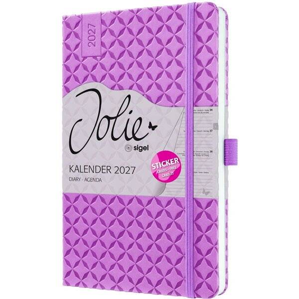 Wochenkalender Jolie 2027 Hardcover ca. A5 Petal Pink 174 Seiten-0