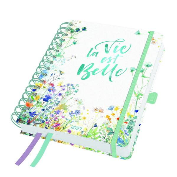 Spiral-Kalender Jolie 2027 ca. A5 Summer Tangle 240 Seiten