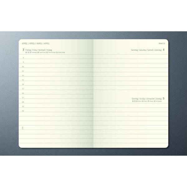 Tageskalender Conceptum 2027 Hardcover schwarz 400 Seiten ca. A6-1