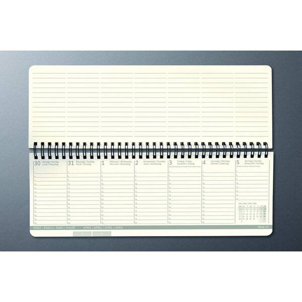 sigel Tischkalender Conceptum 2027, Querformat, schwarz-1
