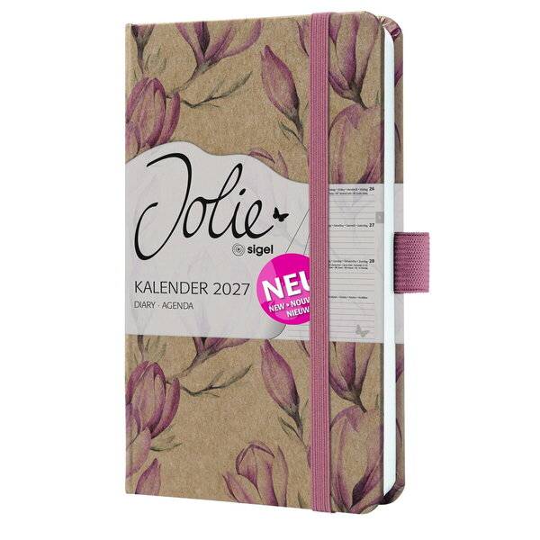 Wochenkalender Jolie 2027 Hardcover ca. A6 Magnolia Dreams 174 Seiten