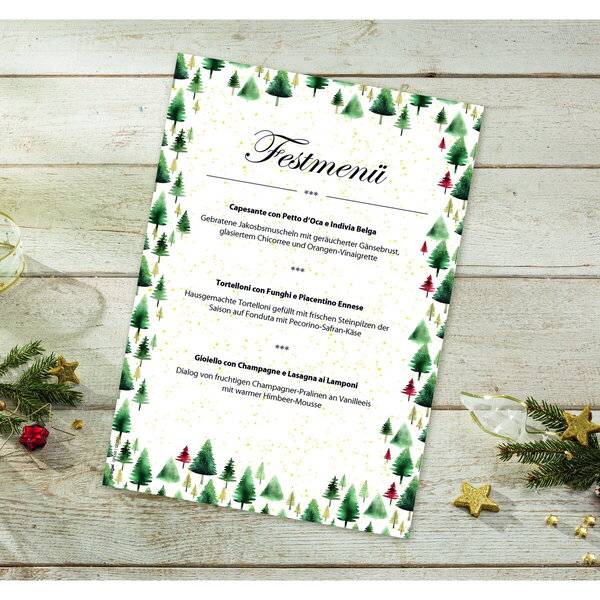 Weihnachts-Papier A4 90g Little Pines 100 Blatt-1