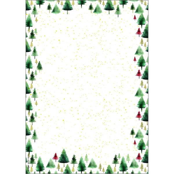 Weihnachts-Papier A4 90g Little Pines 100 Blatt-0