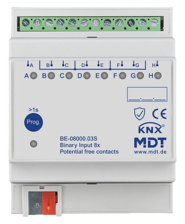 MDT technologies KNX Binäreingang 8-fach BE-0800