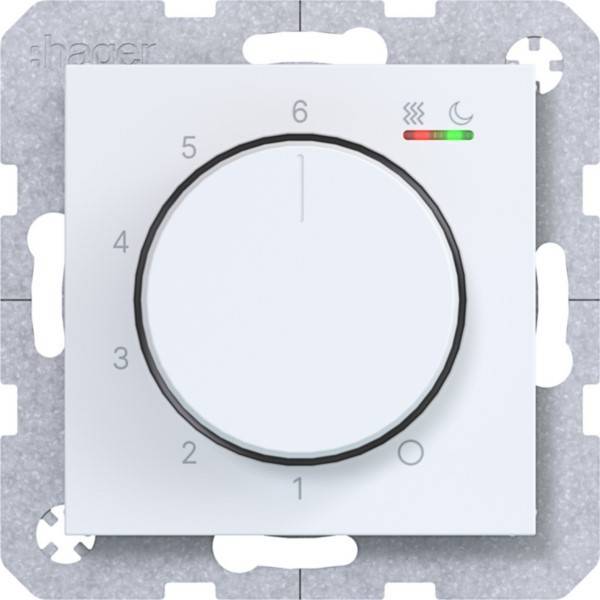 Hager Temp.regler 230V/15W WAN5011WM-0