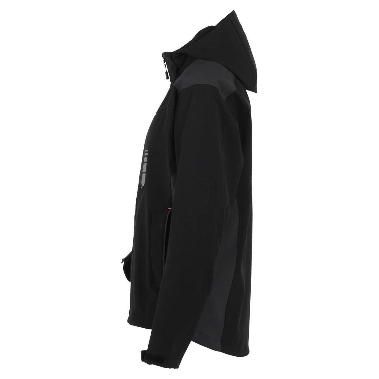 PLANAM Outdoor Moto Softshelljacke, 3825, schwarz/grau, Größe M-1