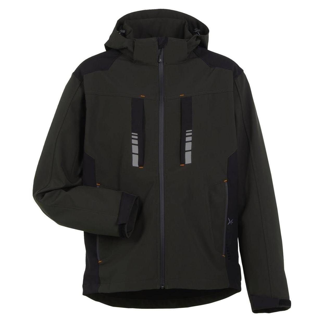 PLANAM Outdoor Moto Softshelljacke, 3826, oliv/schwarz, Größe 2XL-0