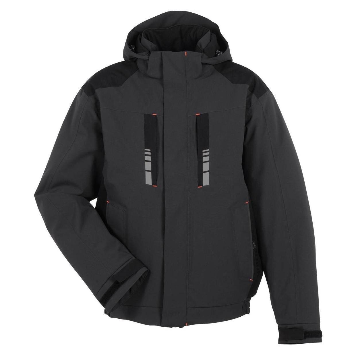 PLANAM Outdoor Moto Winterjacke, 3812, grau/schwarz, Größe 4XL-0