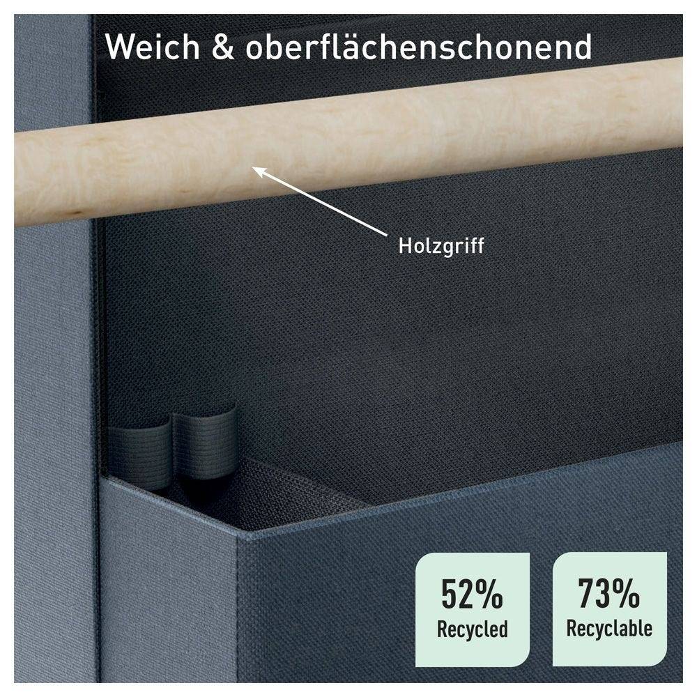 Leitz Schreibtisch Organizer mit Griff aus Stoff, dunkelgrau-1