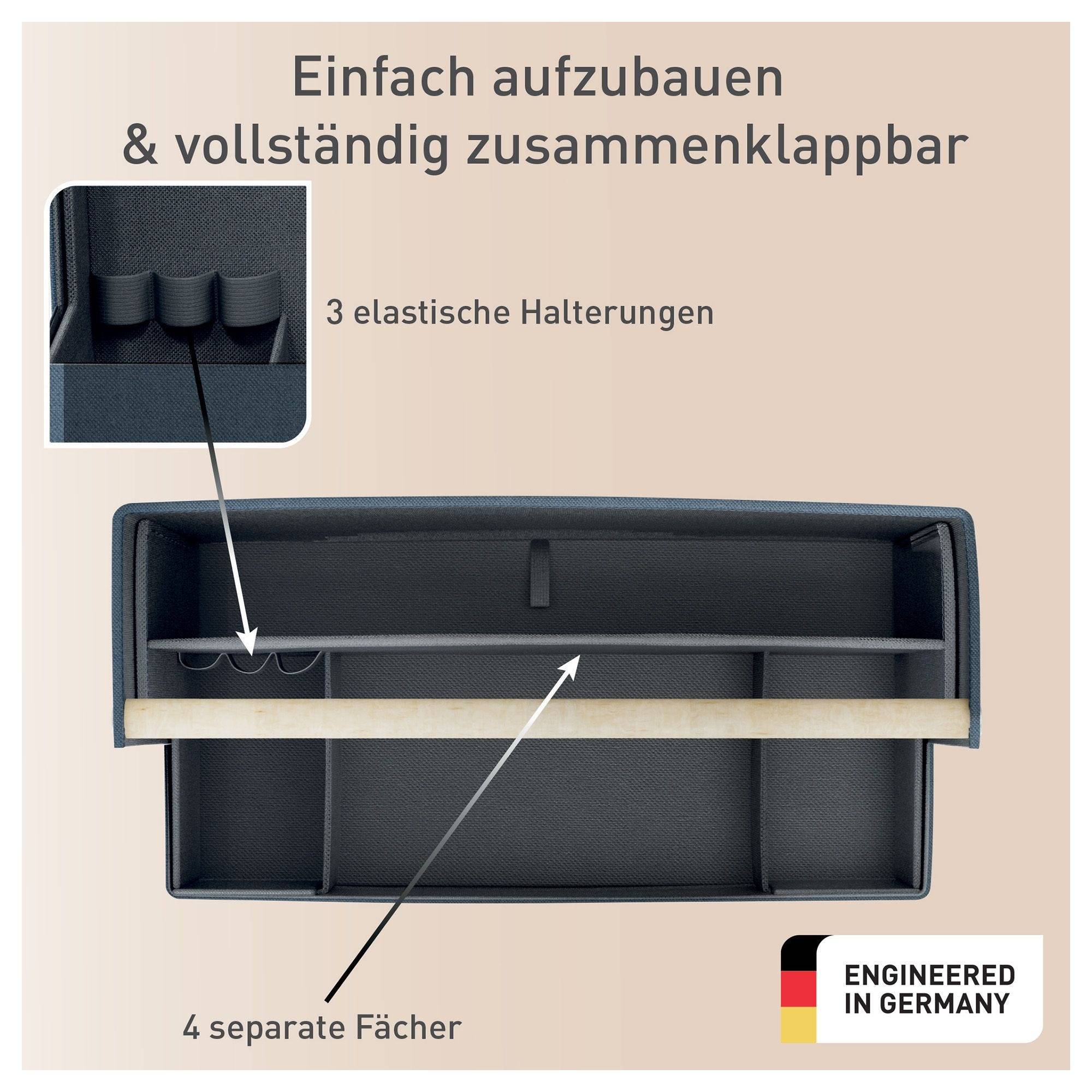 Leitz Schreibtisch Organizer mit Griff aus Stoff, dunkelgrau-2