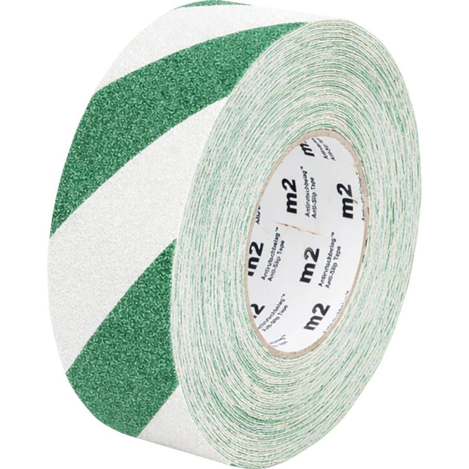 K.57 Antirutsch-Warnmarkierung, R13, grün/weiß, selbstklebend, 50mm, 18,3m/Rolle-0