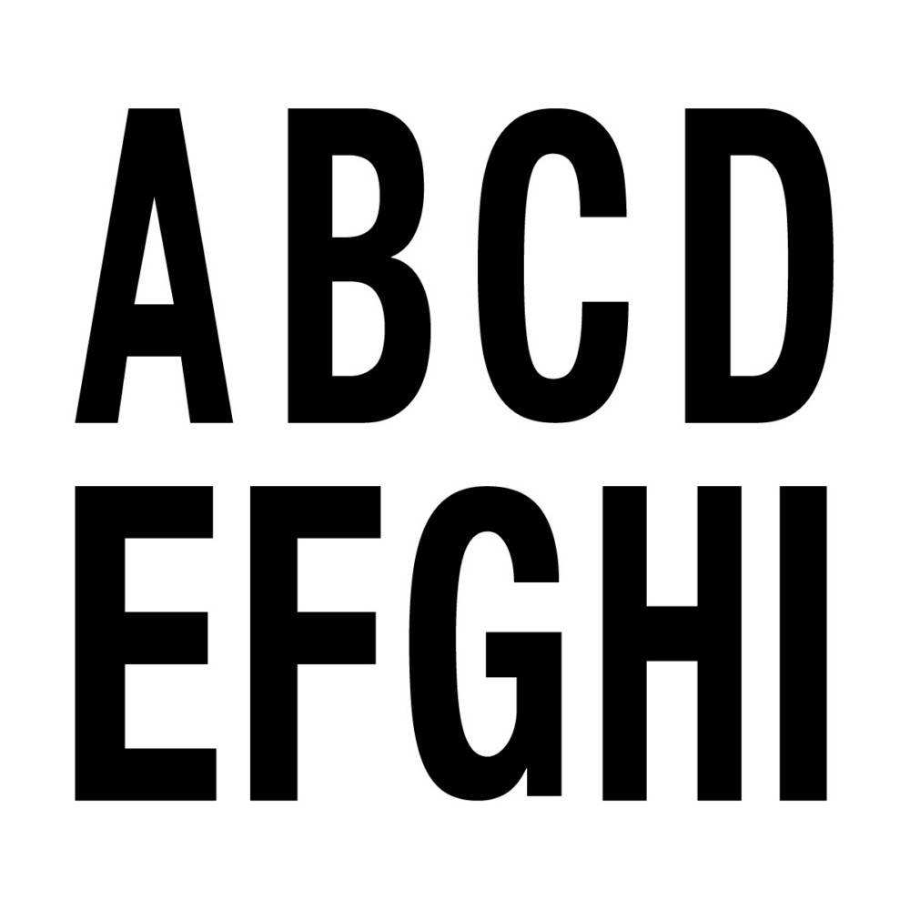 EVN Lichttechnik Hausnummer Buchstaben A- I