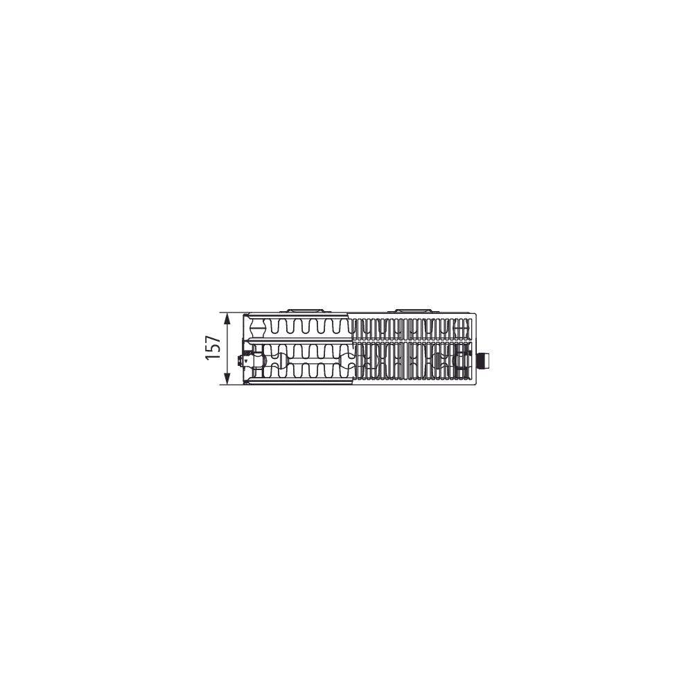 Kermi Line-Vmulti therm-x2 Flachheizkörper feinprofiliert Typ 33 605x157x805mm, 1783W bei 75/65/20, Multi Ventilp., WK,-2