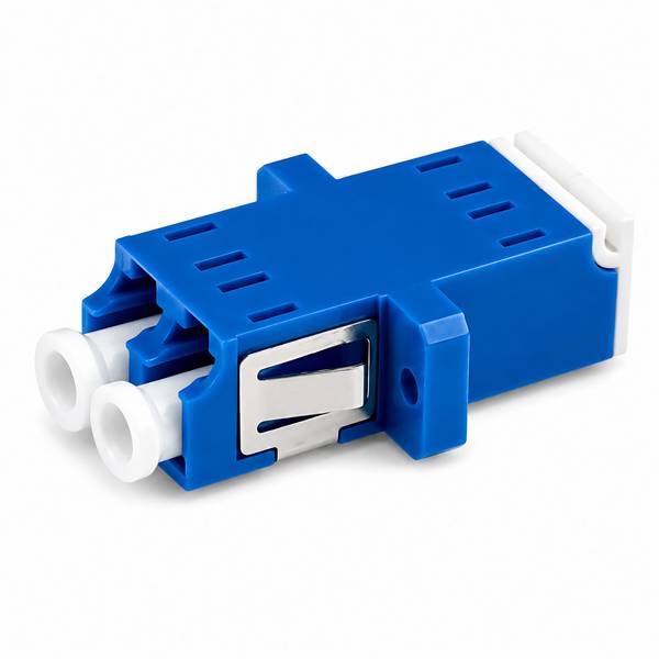 hb-digital LWL Verbinder LC/UPC Duplex OS1/OS2 Singlemode Shutter blau