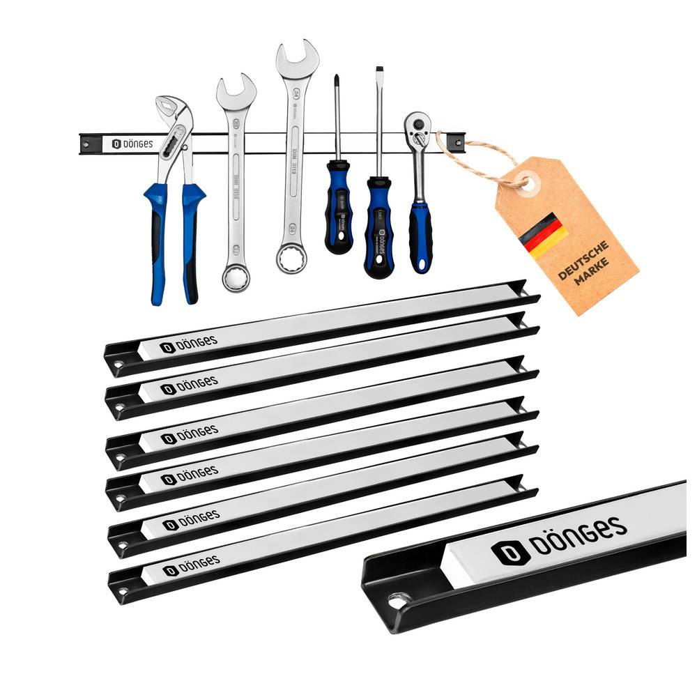 Dönges Magnet Werkzeugleiste 45cm weiß 6 Stück