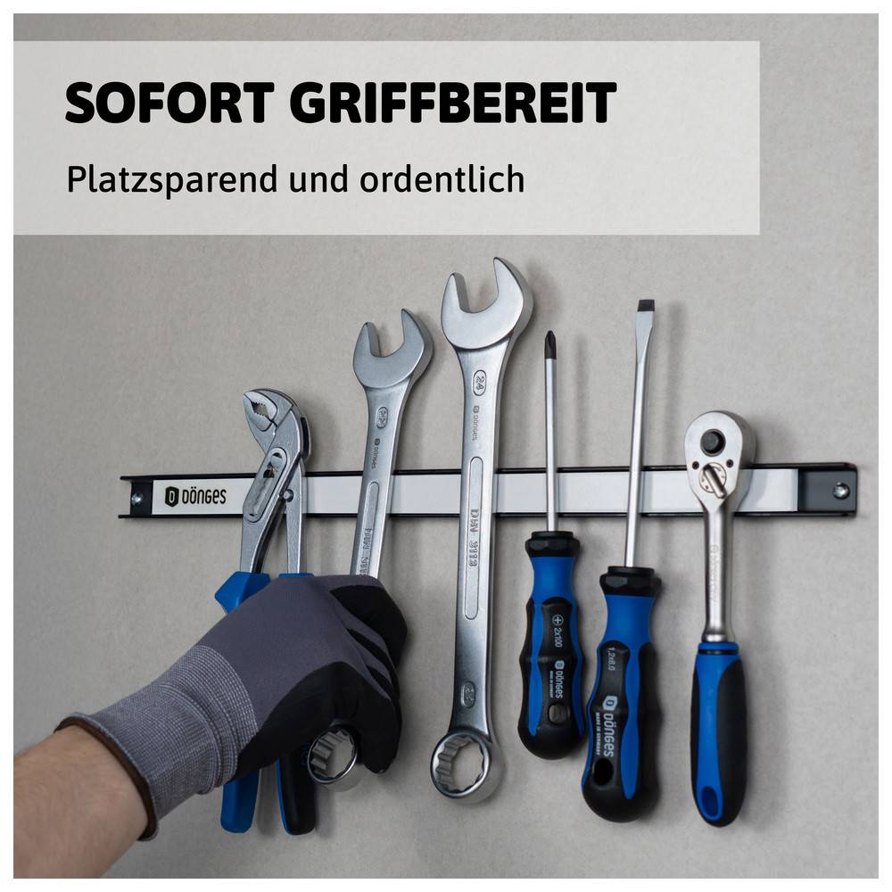 Dönges Magnet Werkzeugleiste 45cm weiß 6 Stück-4