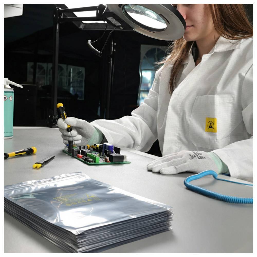 WETEC Freestat Abschirmbeutel, verschweißbar, ESD, 152 x 203 mm-4