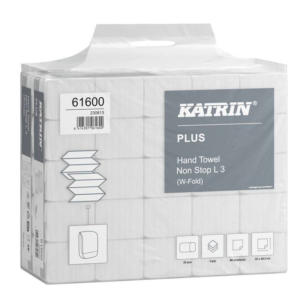 Hawotex Handtuchpapier Plus Non Stop L3, 61600 Handy Pack, weiß, 3-lagig, 203x320 mm-2