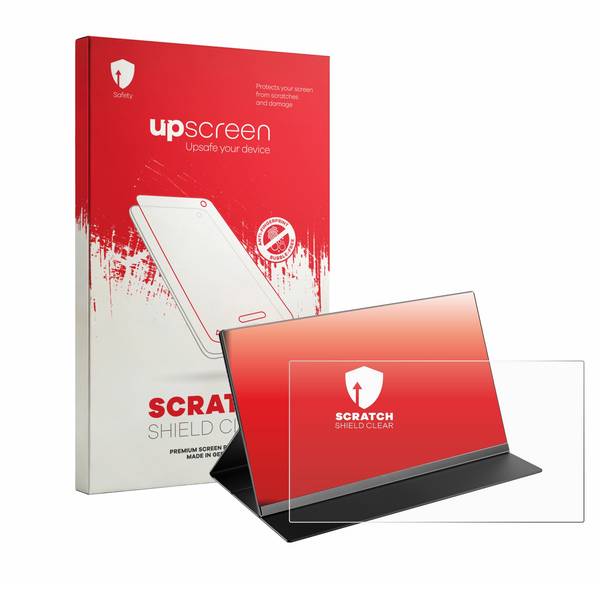 upscreen Schutzfolie für Laptomo 15.6" Tragbarer Monitor Kratzschutz Anti-Fingerprint Klar