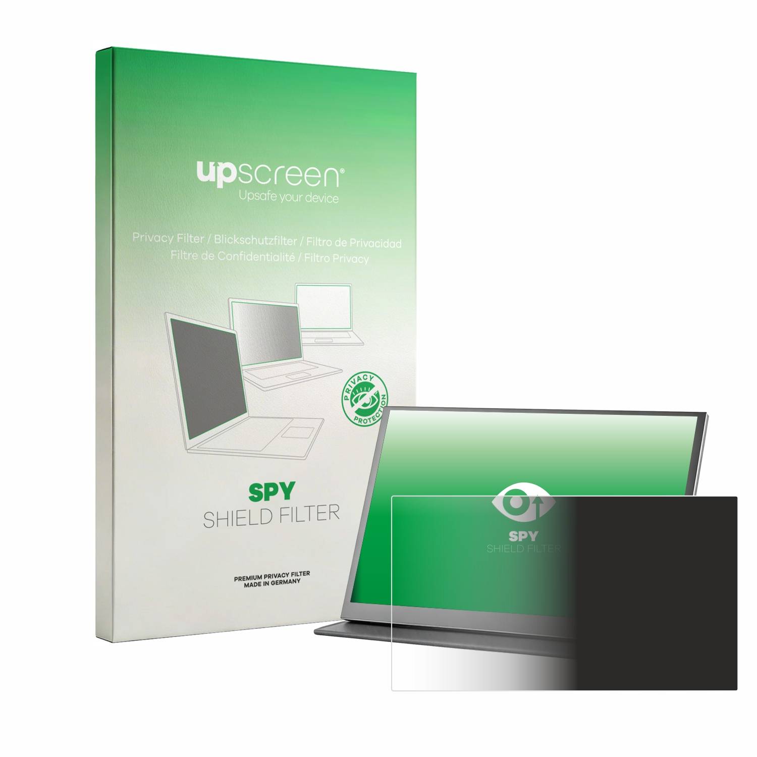 upscreen Blickschutzfilter für Xyvolve 15.6" Tragbarer Monitor Blaulichtfilter Sichtschutz Privacy Anti Spy abnehmbar-0