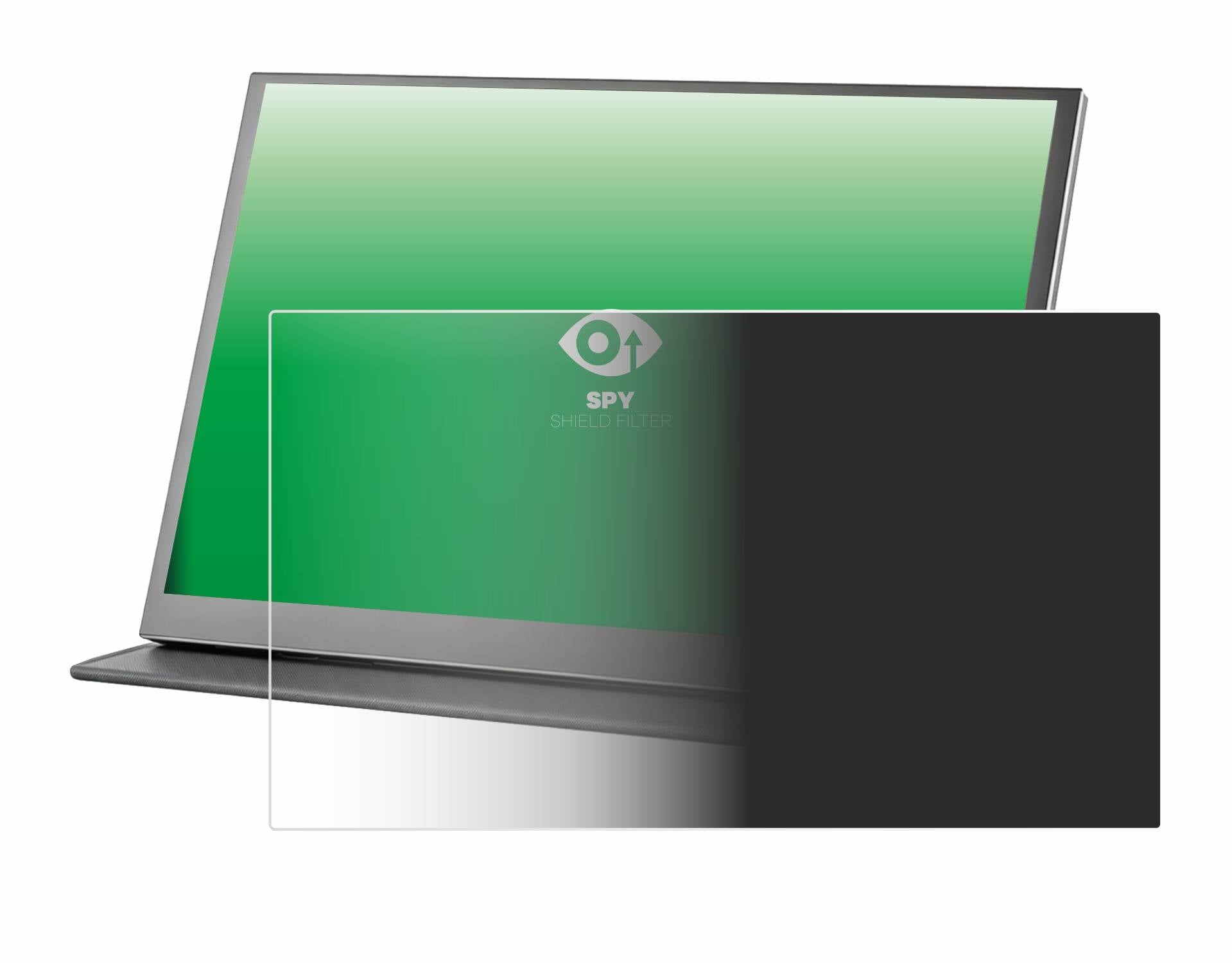 upscreen Blickschutzfilter für Xyvolve 15.6" Tragbarer Monitor Blaulichtfilter Sichtschutz Privacy Anti Spy abnehmbar-4