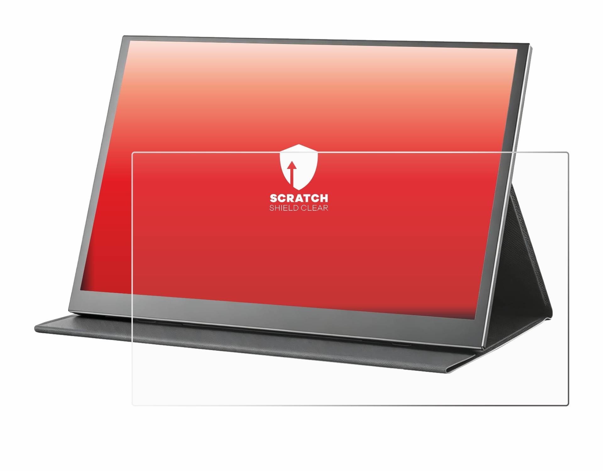upscreen Schutzfolie für Xyvolve 15.6" Tragbarer Monitor Kratzschutz Anti-Fingerprint Klar-4