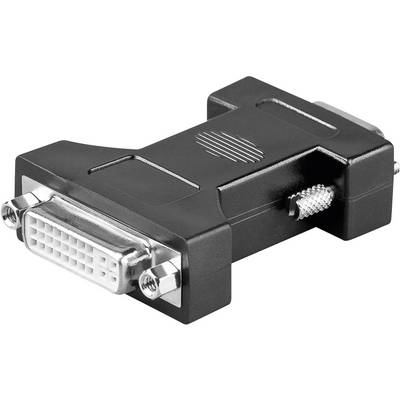 Goobay 68029 DVI / VGA Adapter [1x DVI-Buchse 24+5pol. - 1x VGA-Stecker] Weiß schraubbar 