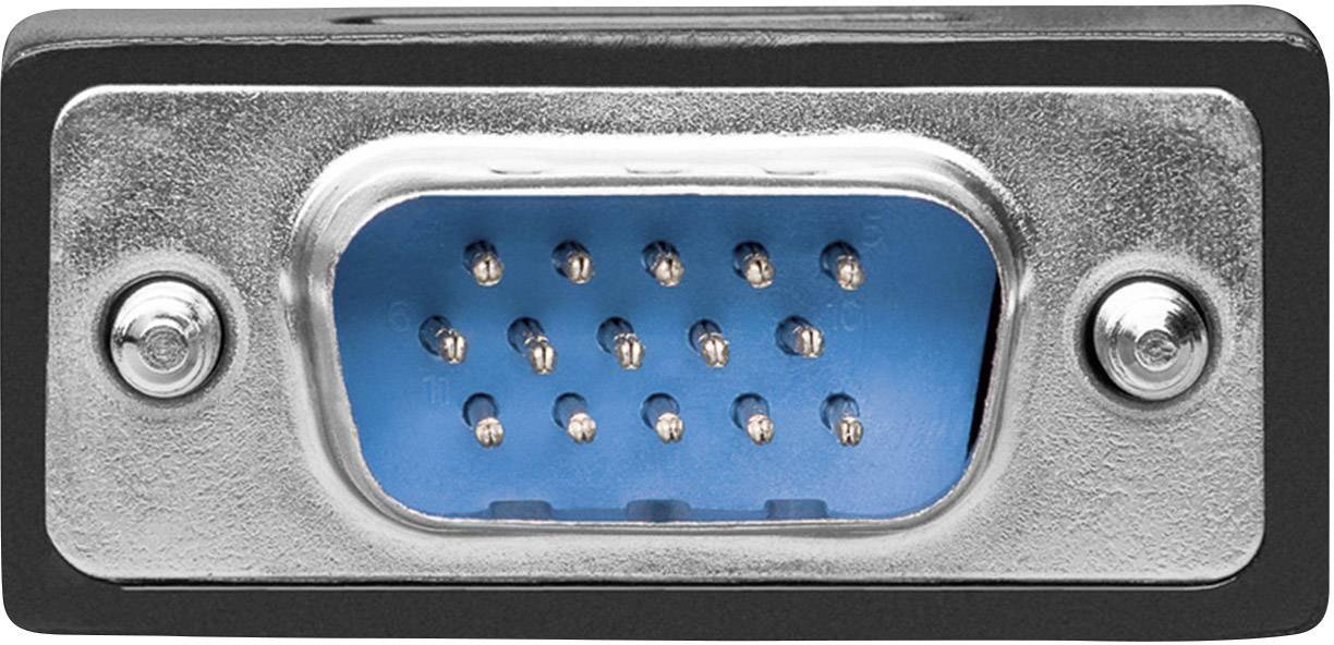 Goobay 68029 DVI / VGA Adapter [1x DVI-Buchse 24+5pol. - 1x VGA-Stecker] Weiß schraubbar-1