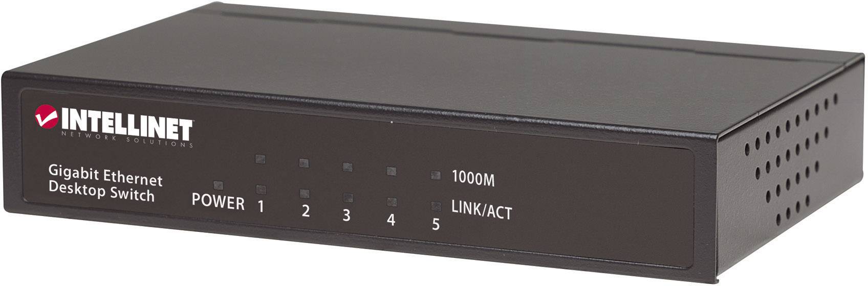 INTELLINET Gigabit Ethernet DestopSwitch 5 Port