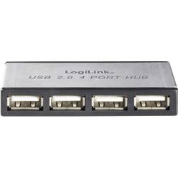 Image of LogiLink 4 Port USB 2.0-Hub Silber