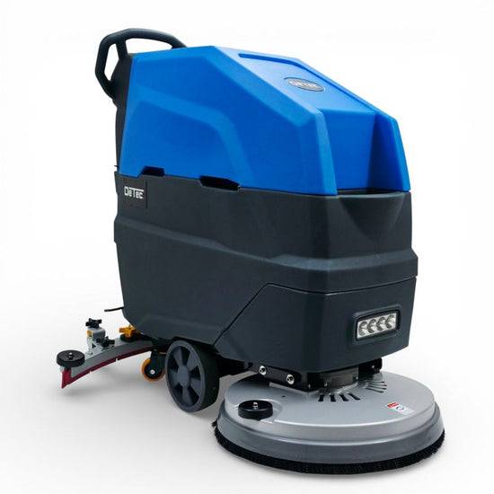 Scheuersaugmaschine Akku Blau Bodenreiniger 24V Putzmaschine mit Lithium Ionen Akku-0