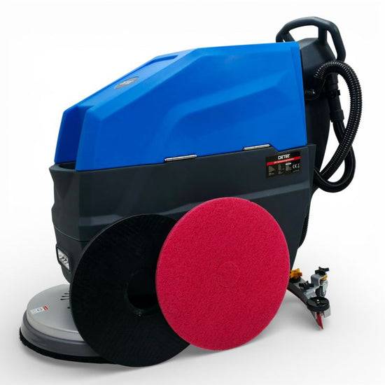 Scheuersaugmaschine Akku Blau Bodenreiniger 24V Putzmaschine mit Lithium Ionen Akku-3