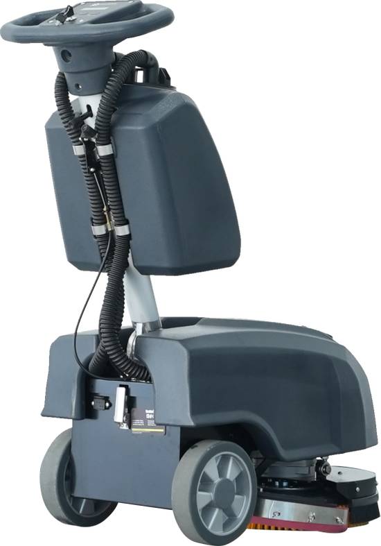 Handgeführte Scheuersaugmaschine 24V 32AH 35cm Reinigungsfläche Hartbodenreinger-2