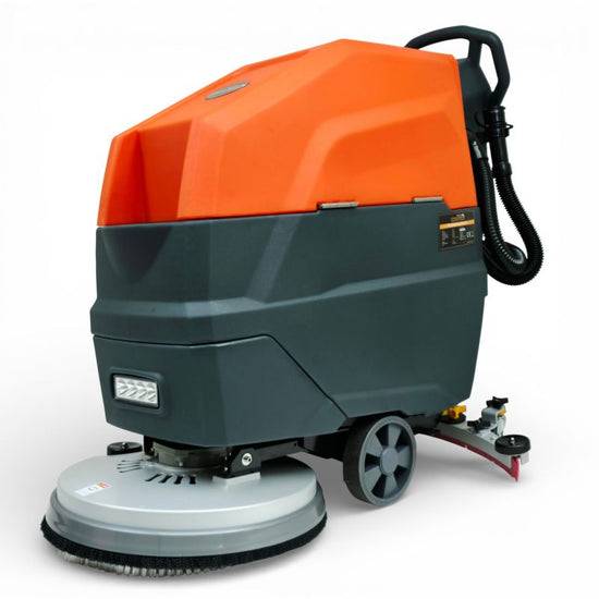 Scheuersaugmaschine Akku Bodenreiniger 24V Putzmaschine mit Lithium Ionen Akku-0