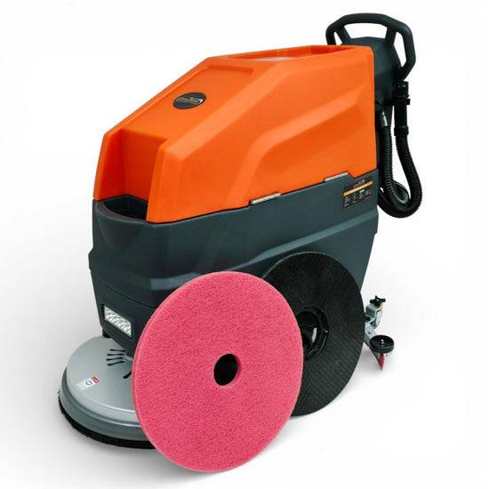 Scheuersaugmaschine Akku Bodenreiniger 24V Putzmaschine mit Lithium Ionen Akku-4