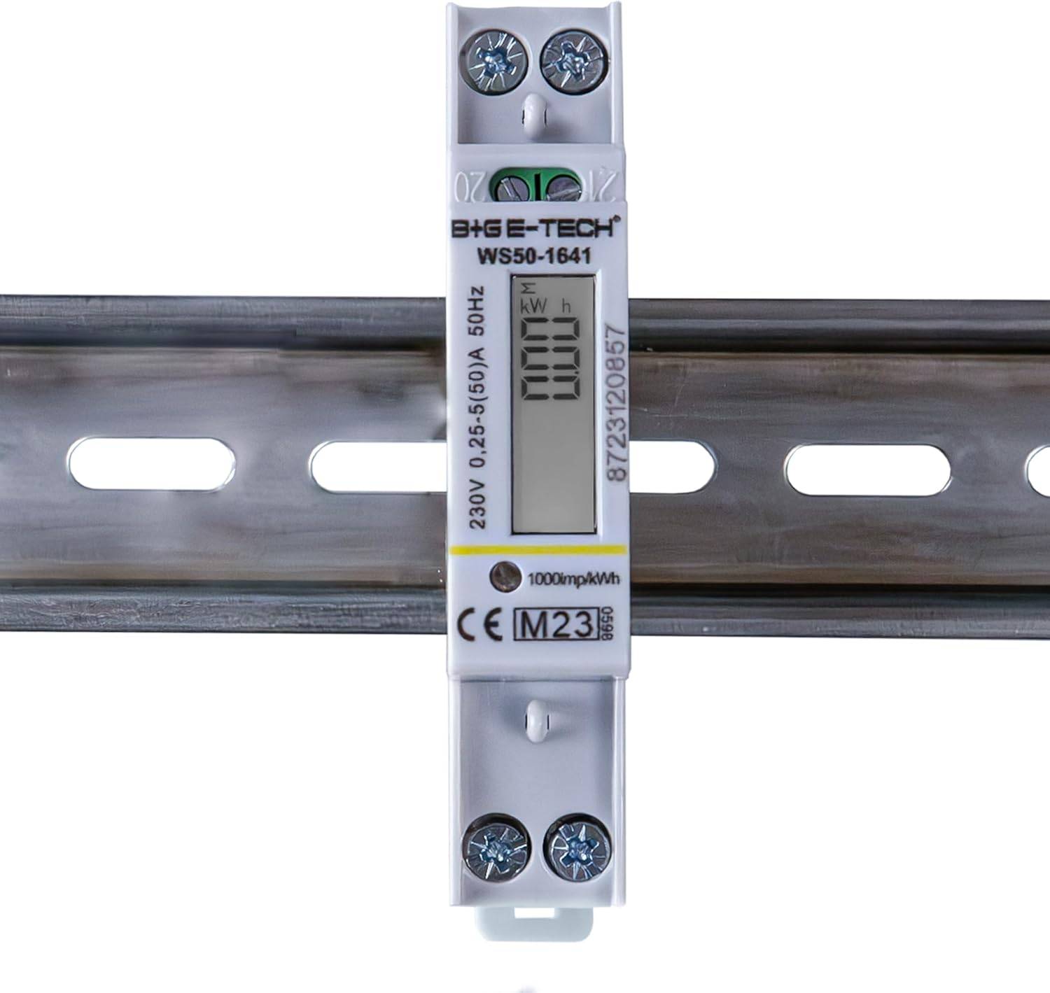 B+G E-Tech WS50-1221 - Wechselstromzähler Hutschiene 50A MID 2026 Stromzähler digital-0