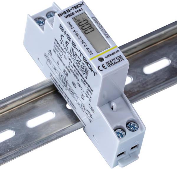 B+G E-Tech WS50-1441 - Wechselstromzähler Hutschiene 50A MID 2026 Stromzähler digital