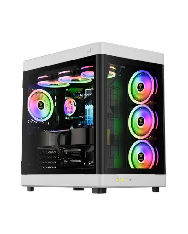 Gamdias Neso P1 Grand Tour E-ATX Case with Glass Panels (Black/White)