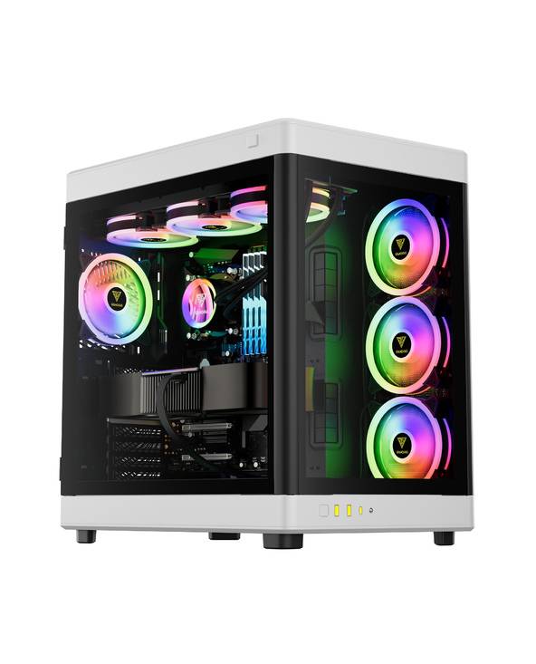 Gamdias Neso P1 Grand Tour E-ATX Case with Glass Panels (Black/White)-0