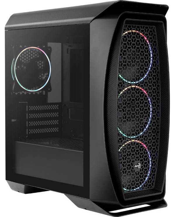 Aero One Mini Eclipse Midi-Tower, Tempered Glass - black