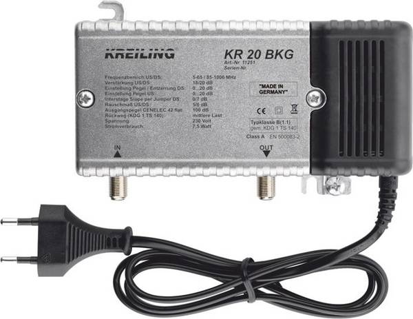 Kreiling Ind. BK-Verstärker 20dB KR 20 BKG