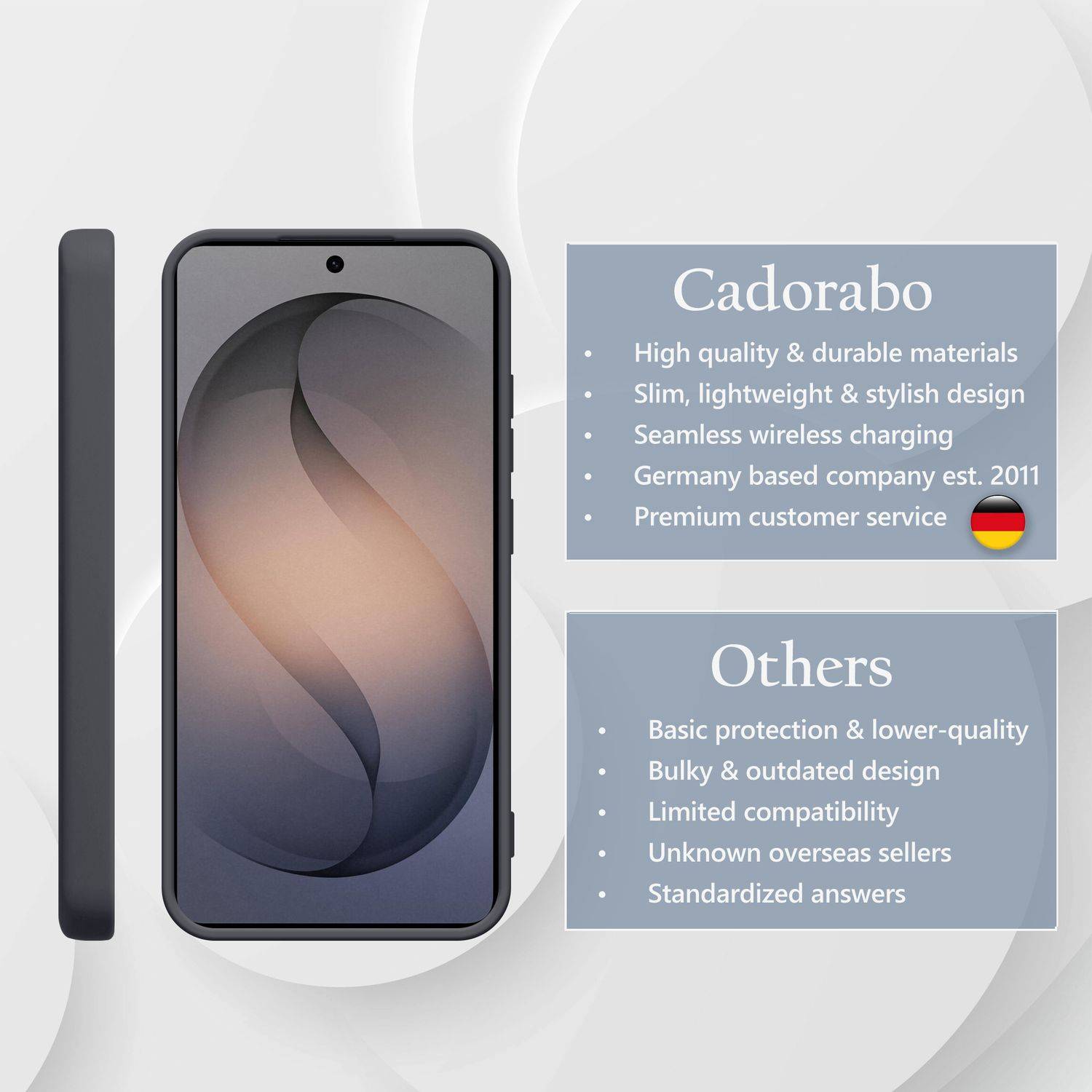 Cadorabo Schutzhülle für Samsung Galaxy S26 Hülle in Schwarz Handyhülle Case Cover TPU Etui-2