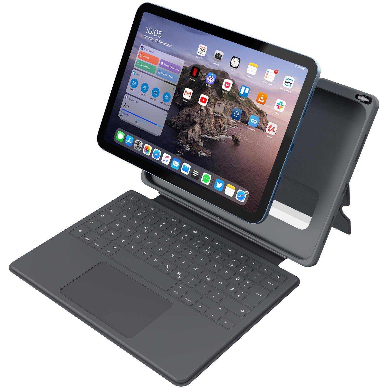 Smart Rugged Touch PLUS Tastatur-Hülle für iPad 10.9"" (10. Gen.); iPad (A16)-0