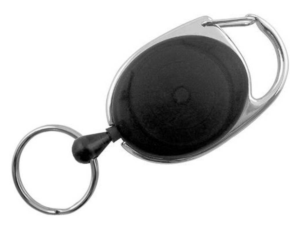Jojo REKO 220 mit Schlaufenclip und Schlüsselring, Schwarz-0